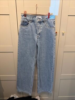 Bronze snake Light Blue Straight Leg Jeans
